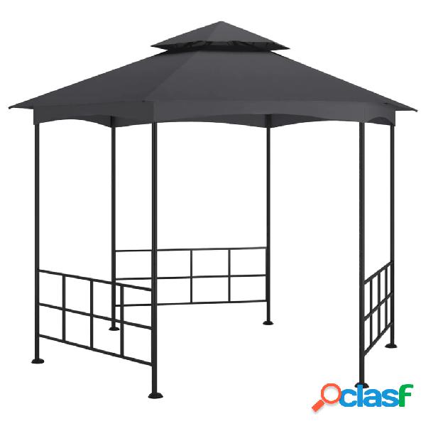 vidaXL Gazebo con Pareti Laterali 3,1x2,7 m Antracite