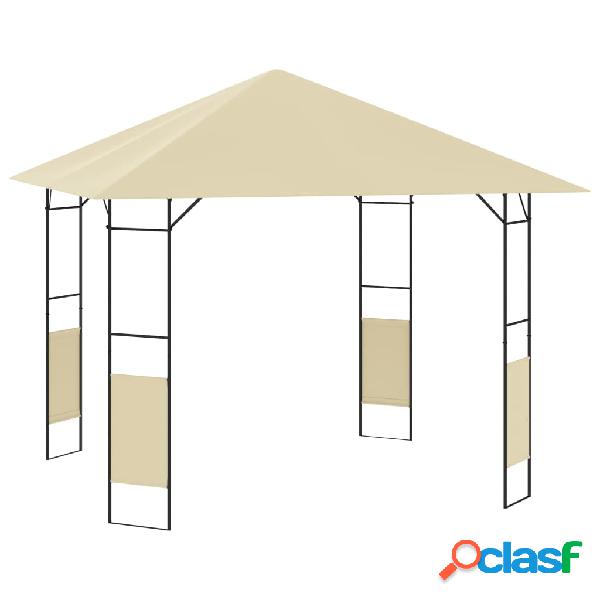 vidaXL Gazebo da Giardino 3x3x2,6 m Crema 160 g/m²
