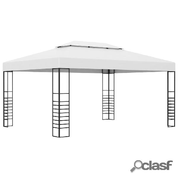 vidaXL Gazebo da Giardino in Acciaio Verniciato 4x3x2,7 m
