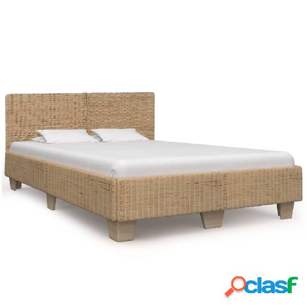 vidaXL Giroletto Intrecciato a Mano in Vero Rattan 140x200cm