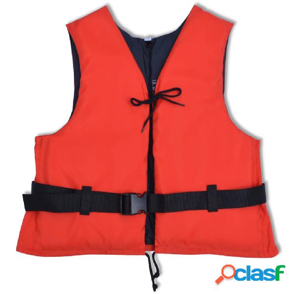 vidaXL Giubbotto di Salvataggio 50 N 30-50 kg Rosso