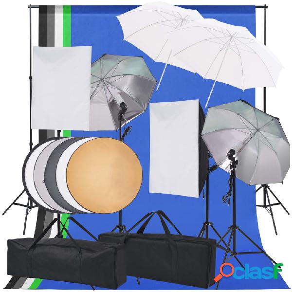 vidaXL Kit di Illuminazione per Studio Fotografico