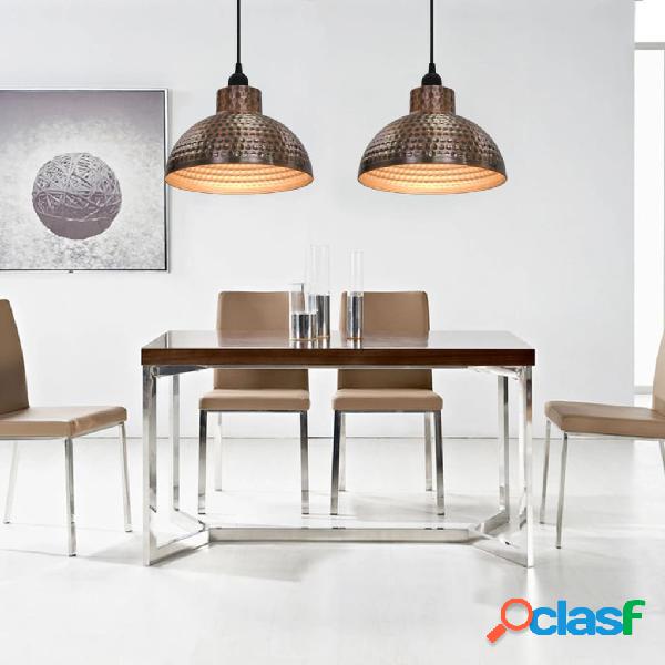 vidaXL Lampadari 2 p Semisferici Color Rame
