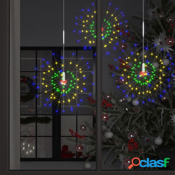 vidaXL Luce di Natale Fuochi Artificio Multicolore 20cm 140