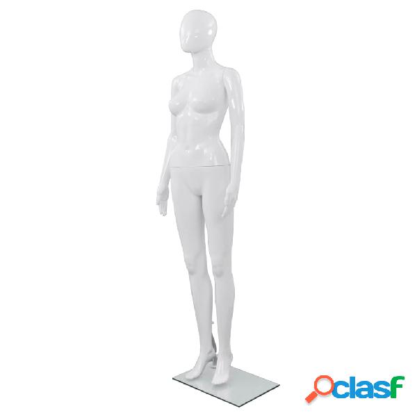 vidaXL Manichino Donna Figura Intera Base in Vetro 175cm