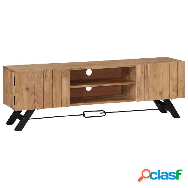 vidaXL Mobile Porta TV 140x30x45 cm in Legno Massello di