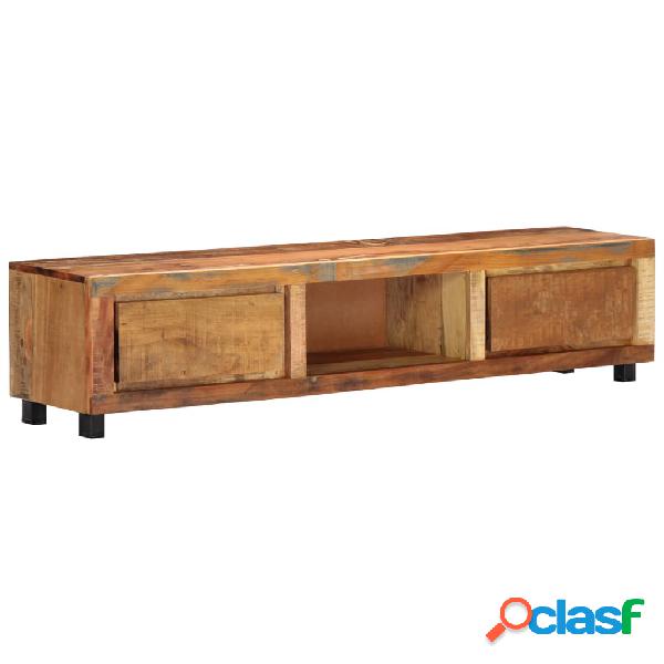vidaXL Mobile Porta TV 150x30x33 cm in Legno Massello di