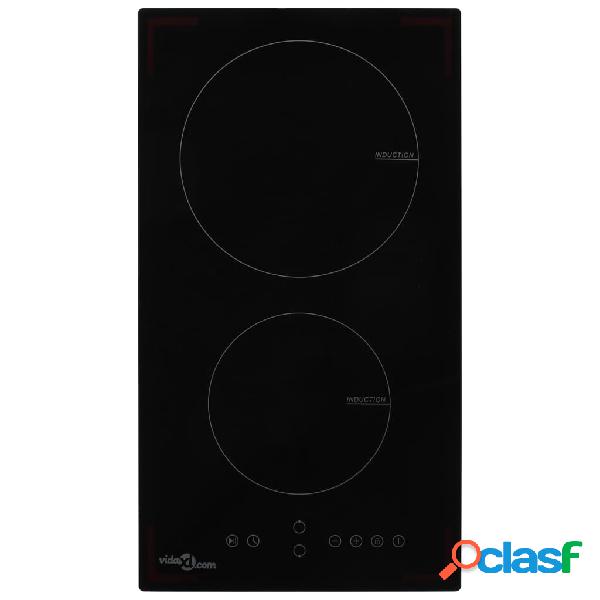 vidaXL Piano Cottura a Induzione 2 Zone e Controlli Touch