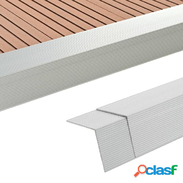 vidaXL Profili Angolari per Decking in Alluminio 170 cm