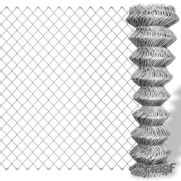 vidaXL Recinzione in Rete in Acciaio Zincato 25x0,8 m