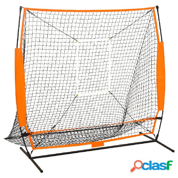 vidaXL Rete da Allenamento Multisport Baseball Nera