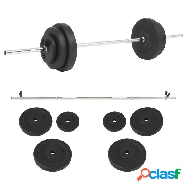 vidaXL Set per Bilanciere da 30 kg