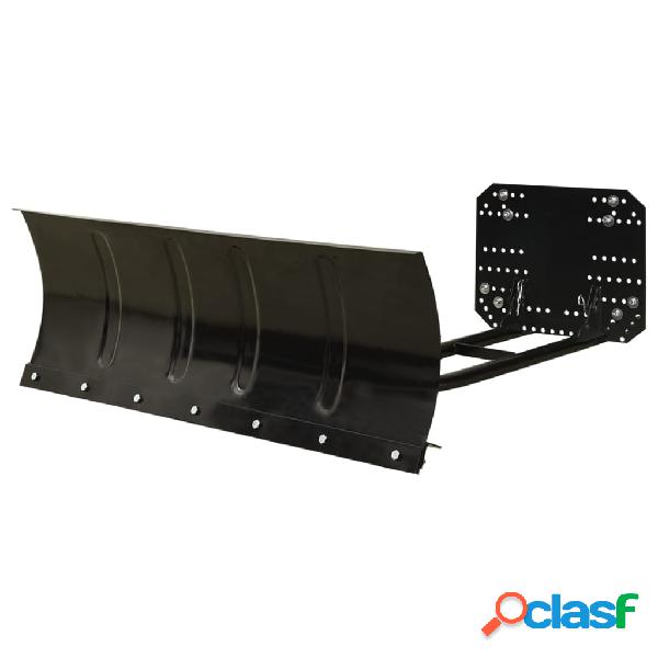 vidaXL Spazzaneve per ATV 115x38 cm Nero