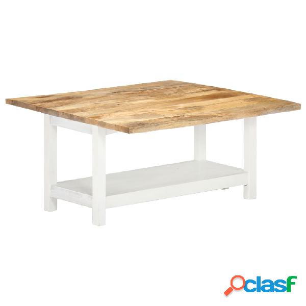 vidaXL Tavolino Estensibile Bianco 90x(45-90)x45 cm in Legno