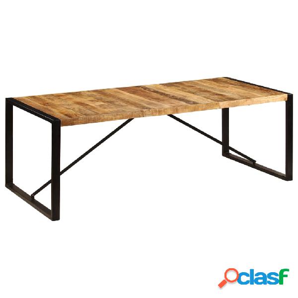 vidaXL Tavolo da Pranzo 220x100x75 cm in Legno Massello di