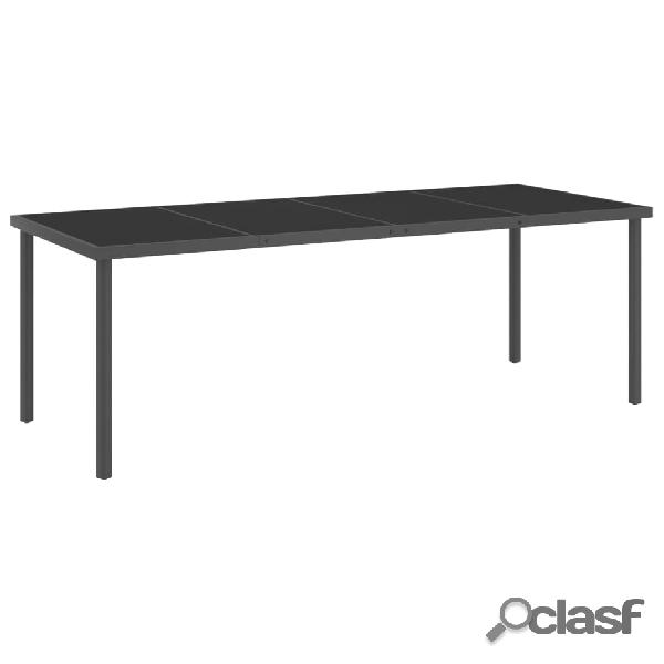 vidaXL Tavolo da Pranzo Esterni Antracite 220x90x75 cm