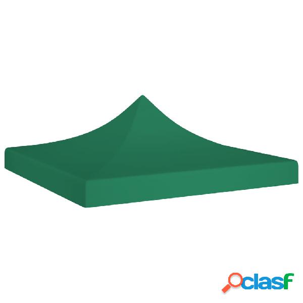 vidaXL Tetto per Tendone per Feste 3x3 m Verde 270 g/m²