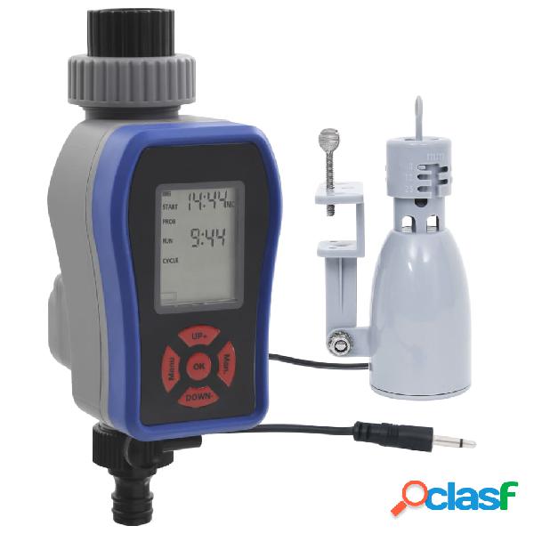 vidaXL Timer Digitale Irrigazione a Singola Uscita e Sensore