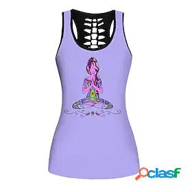 21Grams Womens Yoga Top Fashion Green Purple Yoga Gym