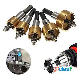 5 pz hss punta del trapano sega a tazza set in acciaio inox