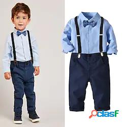 Bambino Da ragazzo Camicia e pantaloni Completo 4 pezzi