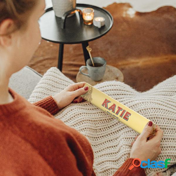Barretta Toblerone con nome e foto