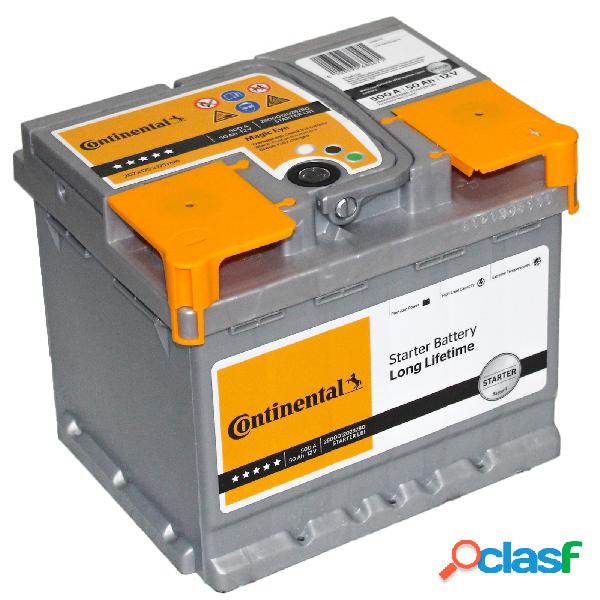 Batteria Auto Continental 50Ah 500A 12v = FIAMM 50 Ah BOSCH