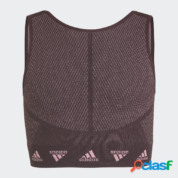 Canotta adidas AEROKNIT Training Seamless Cropped