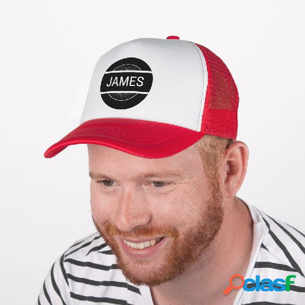 Cappello con Visiera personalizzato - Rosso / bianco
