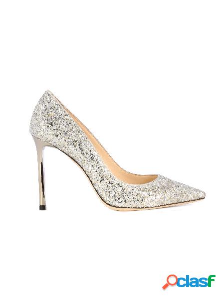 JIMMY CHOO DECOLLETÉ DONNA ROMY100CGFCHAMPAGNE GLITTER