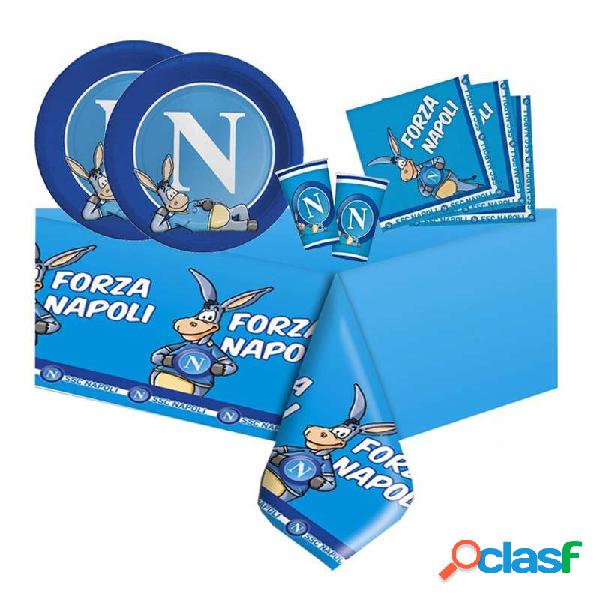 KIT N.3 NAPOLI - COORDINATO TAVOLA PER TIFOSI