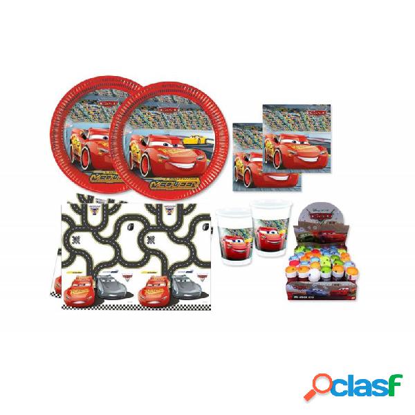 KIT N5 107 PZ KIT COMPLEANNO CARS CON BOLLE DI SAPONE