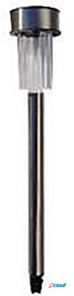 Lampada solare da giardino Torcia LED (monocolore) Argento