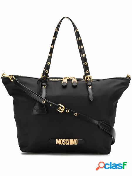 MOSCHINO BORSA SHOPPING DONNA B741282021555 COTONE NERO