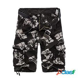 Mens Hiking Cargo Shorts Hiking Shorts Military Camo Summer