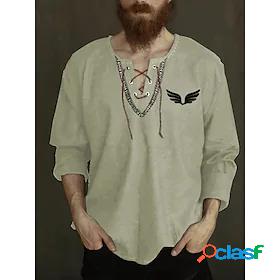 Mens T shirt Tee Shirt Graphic Patterned Solid Color Wings