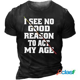 Mens Unisex T shirt Tee Graphic Prints Letter 3D Print Crew