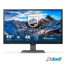 Monitor philips p-line 39p1 43" led ultra 4k hd 60hz 4000:1