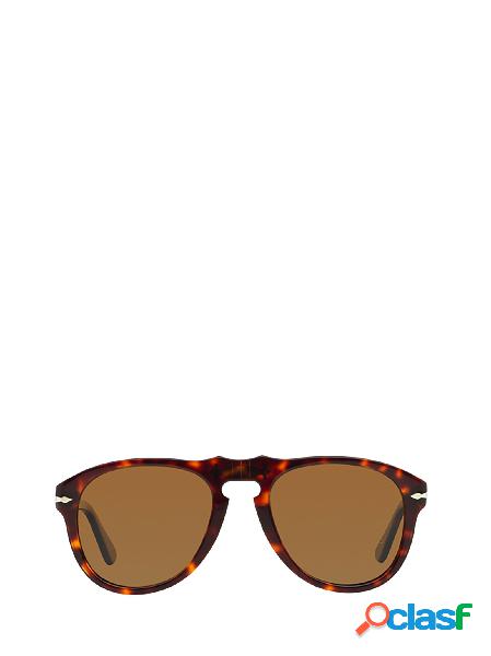 PERSOL OCCHIALI DA SOLE UOMO PO06492457 ACETATO MARRONE