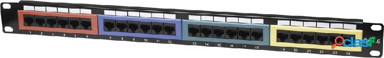 Patchpanel di rete Intellinet 24 Porte 513692 CAT 6 1 U