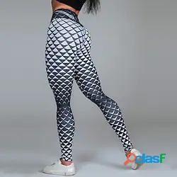 Per donna Vita alta Pantaloni da yoga Ghette Pantaloni