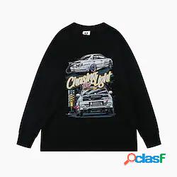 Per uomo Felpa Maglione Pop art Auto Stampa Giornaliero