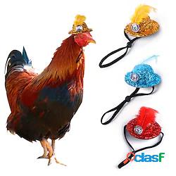 Pet pollo vestire cappello pollo anatra oca uccello vestire