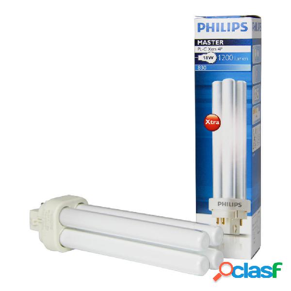 Philips MASTER PL-C Xtra 18W - 830 Luce Calda | 4 Pin