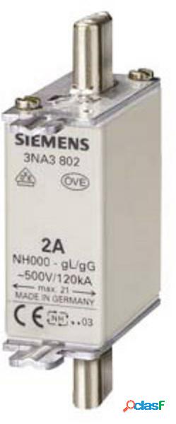Siemens 3NA3802 Inserto fusibile Misura fusibile = 0 2 A 500