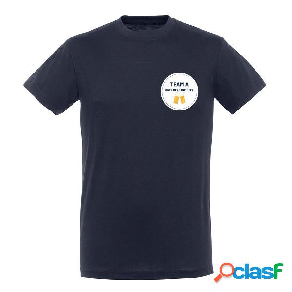 T-shirt Personalizzata - Uomo - Blu navy S