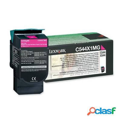 Toner Lexmark C544X1MG originale MAGENTA