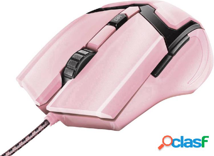 Trust GXT101P Gav Optical Mouse da gioco USB Ottico Rosa 5