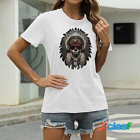 Womens Casual Going out T shirt Tee Short Sleeve Graphic