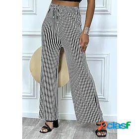 Womens Fashion Wide Leg Elastic Drawstring Design Culottes